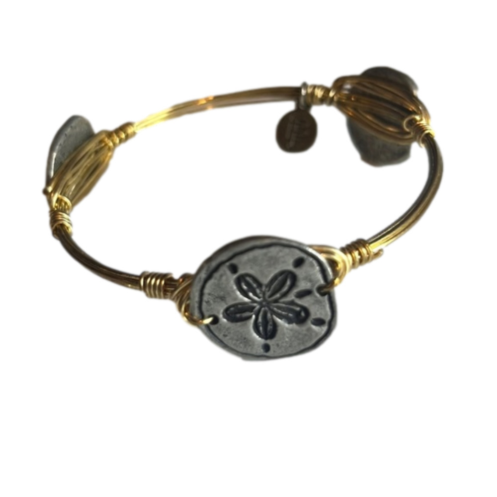 Bourbon and Bowties Sand Dollar Bangle